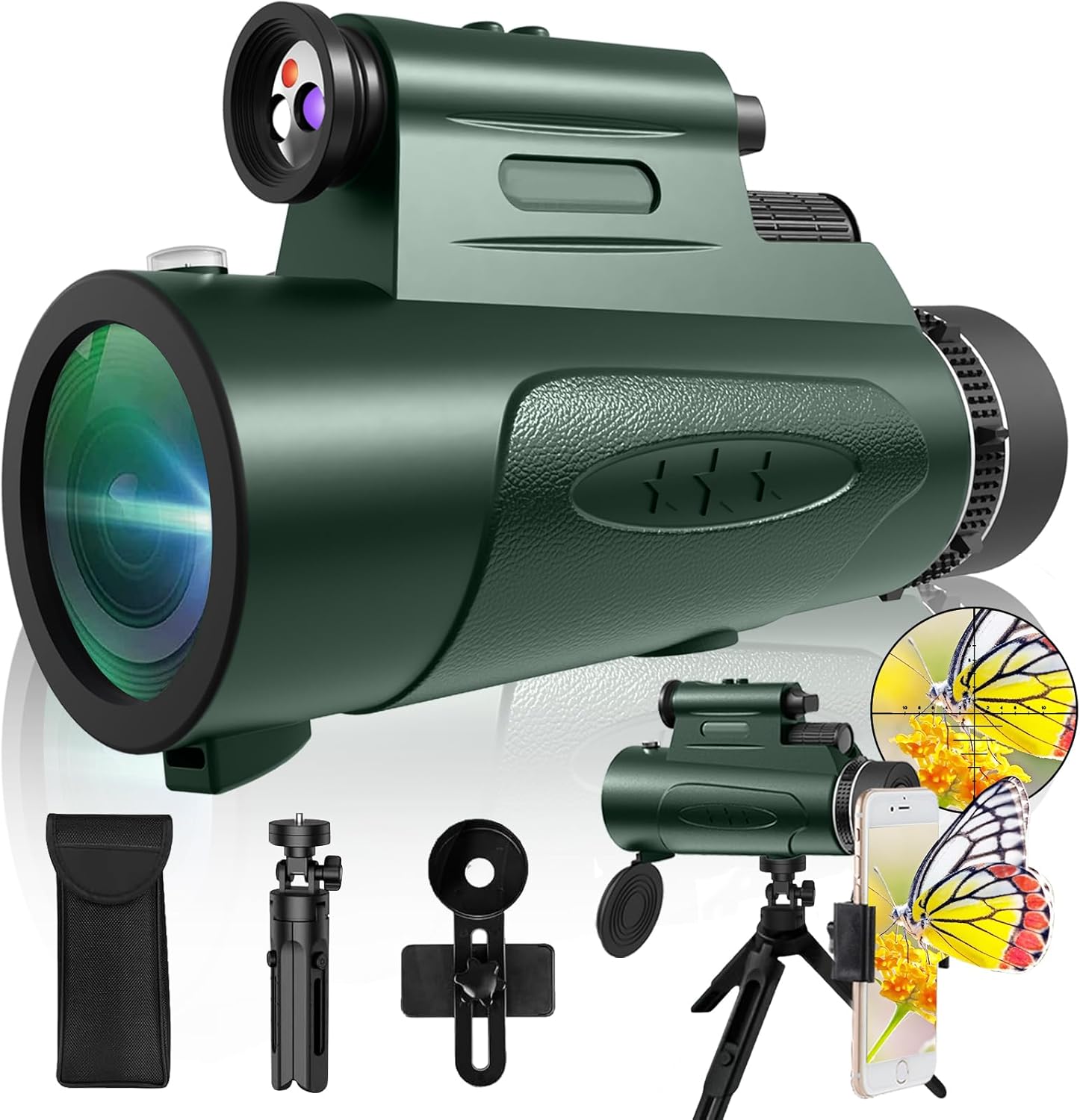High Powered Monocular Telescope for Bird Watching and Stargazing