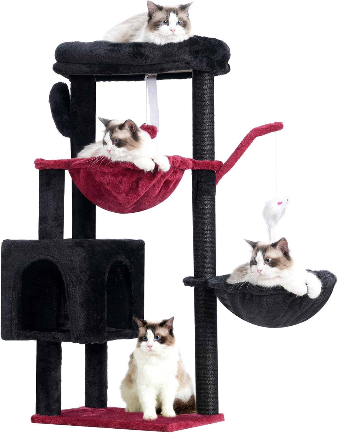 Heybly Cat Tree Tower with Scratching Post for Indoor Cats