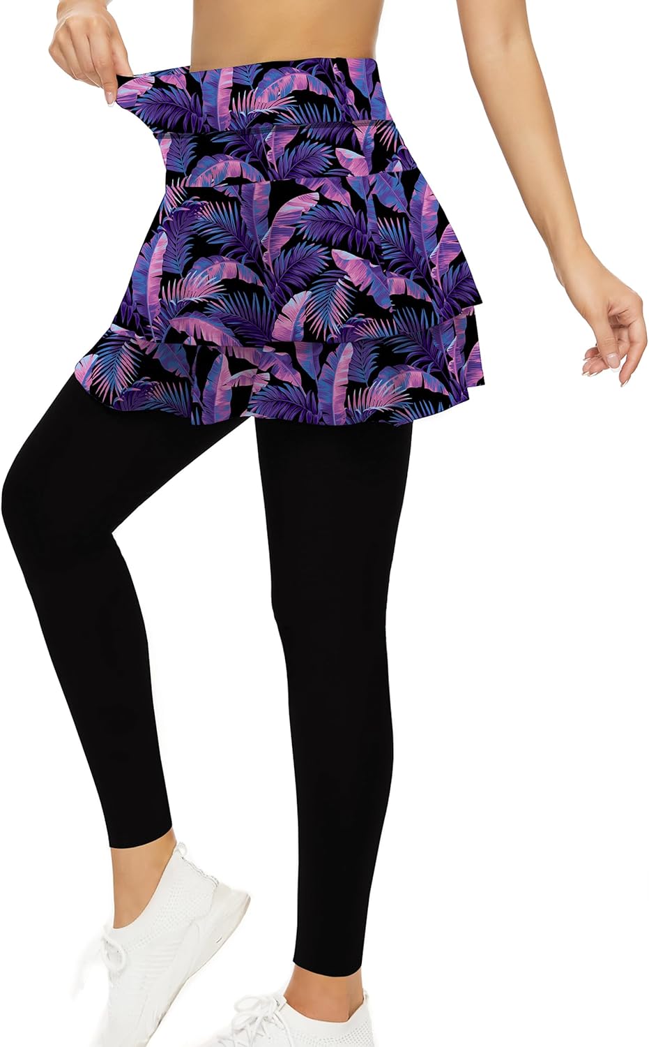 Tennis Skirted Leggings with Pockets for Women Active Skort