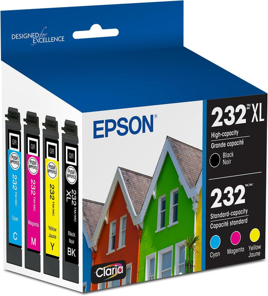 EPSON 232 Claria Ink Combo Pack - Vibrant Prints Guaranteed