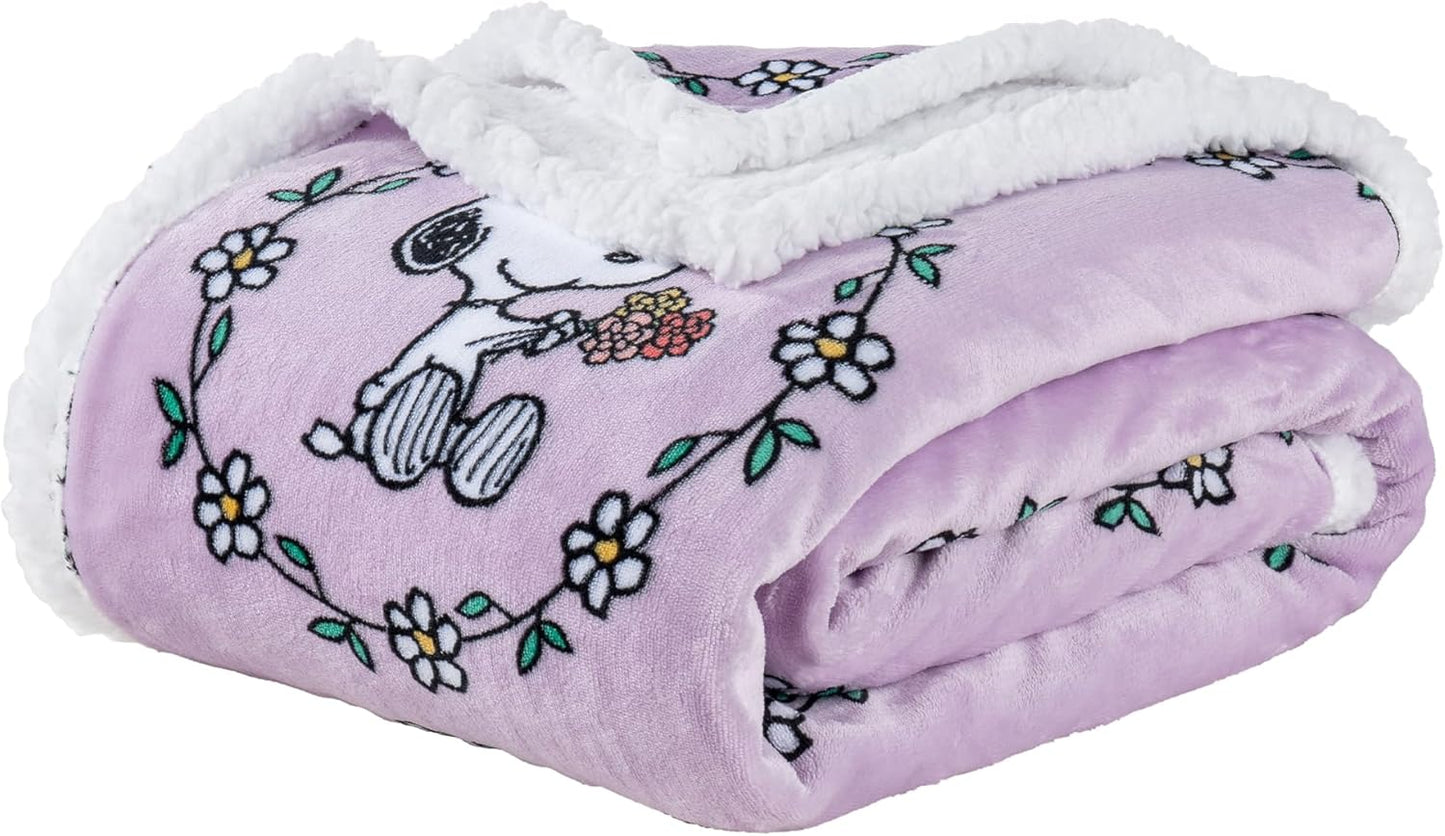 Berkshire Blanket Peanuts Sherpa Blanket for Cozy Comfort