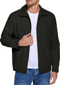 Men's Lightweight Zip Up Jacket Eisenhower Style - Durable Cotton
