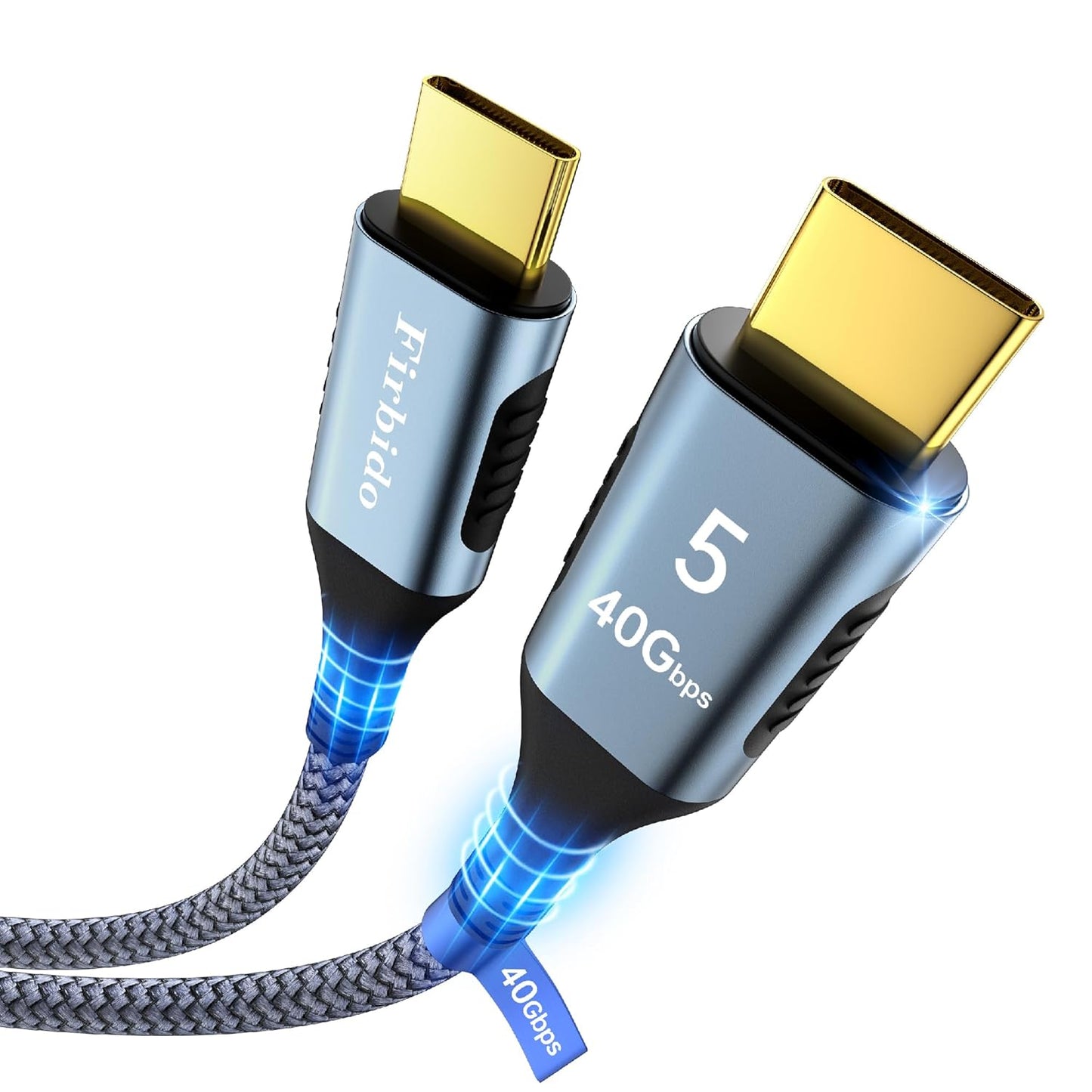 10FT Thunderbolt 5 Cable with 40Gbps Speed and 240W Power