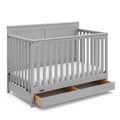 Graco Hadley 5-in-1 Convertible Crib with Drawer - Timeless Nursery