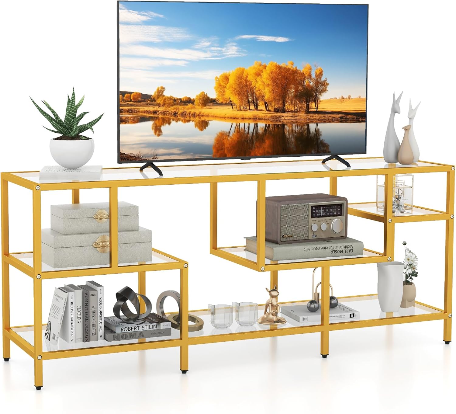 Gold TV Stand: Elegant Storage Solution