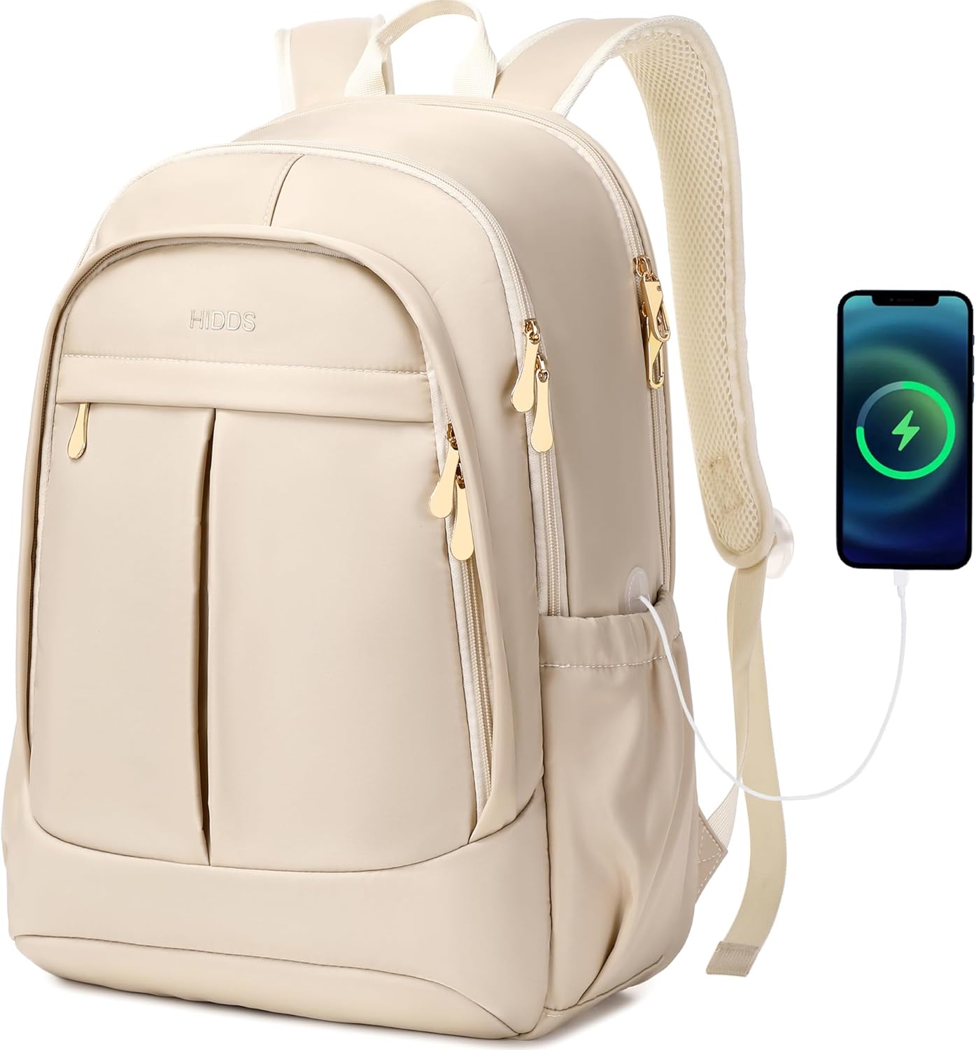 Hidds Travel Laptop Backpack for Women with USB Charging Hole