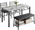 IRONCK Dining Table Set for 4 - Compact Industrial Kitchen Set