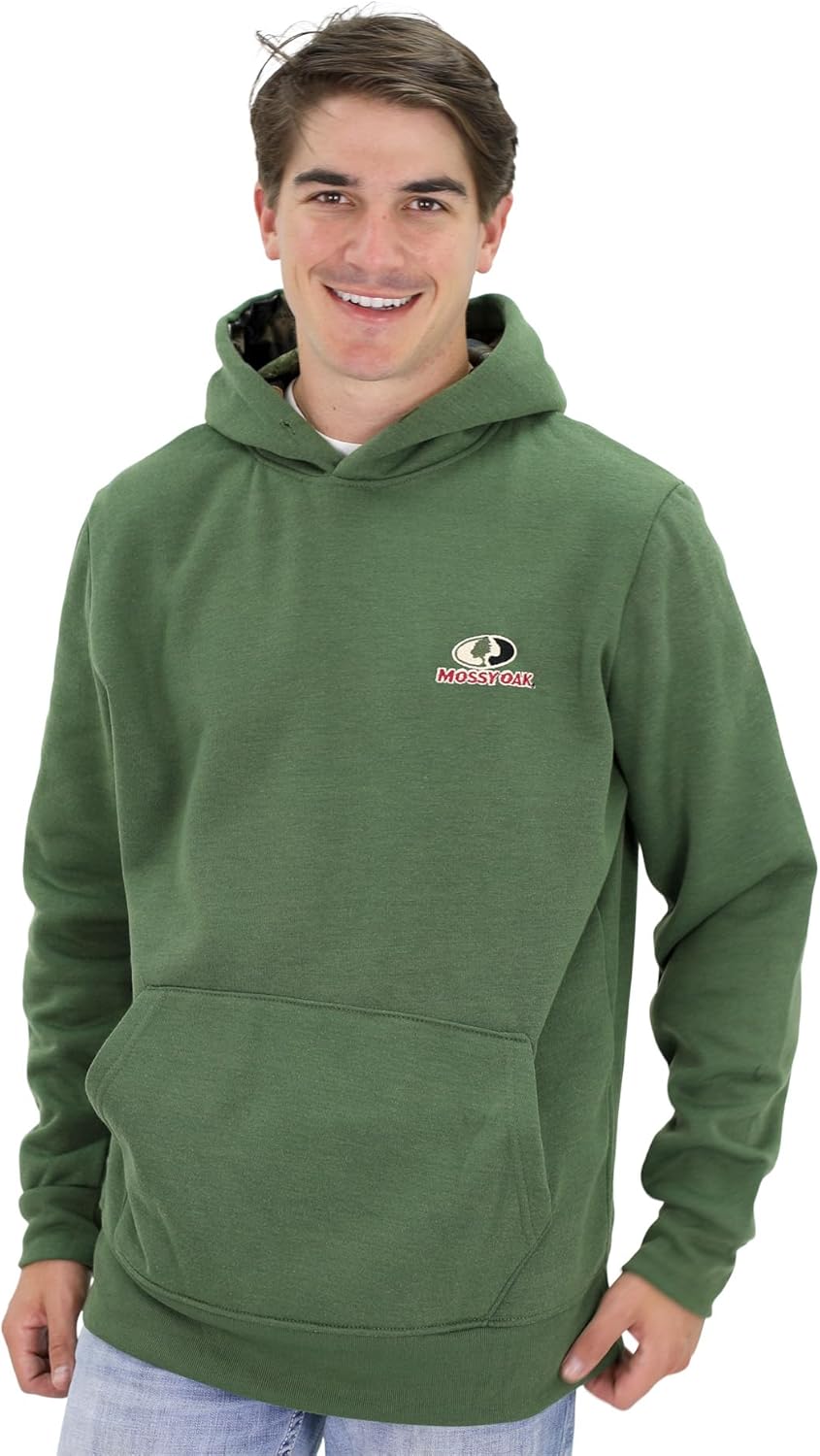 Mossy Oak Men's Camo Hoodie - Patriotic Fleece Hoodie