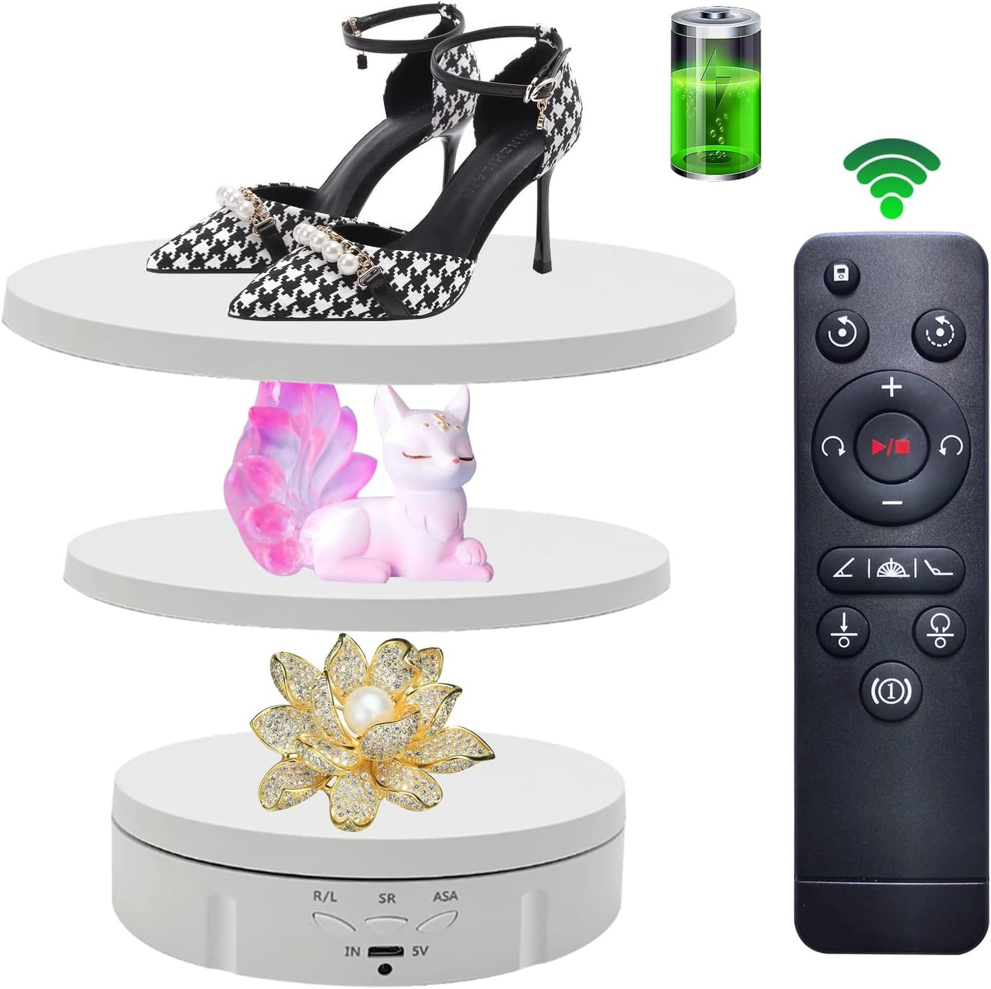 Motorized Rotating Display Stand for Photography Products