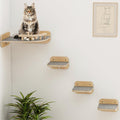 Megidok Cat Wall Furniture Corner Climbing Shelf - Wide Floating