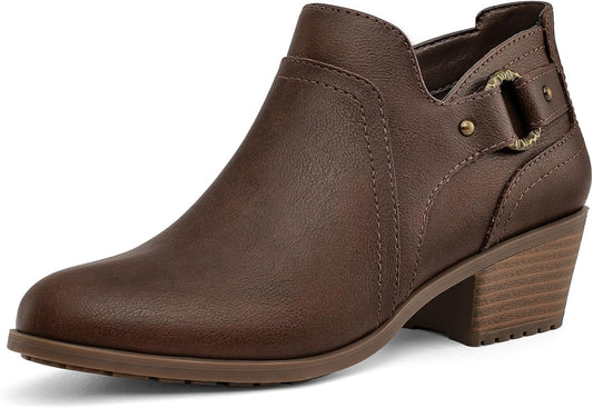 Comfortable Women's Side Zipper Ankle Boots for Everyday Wear