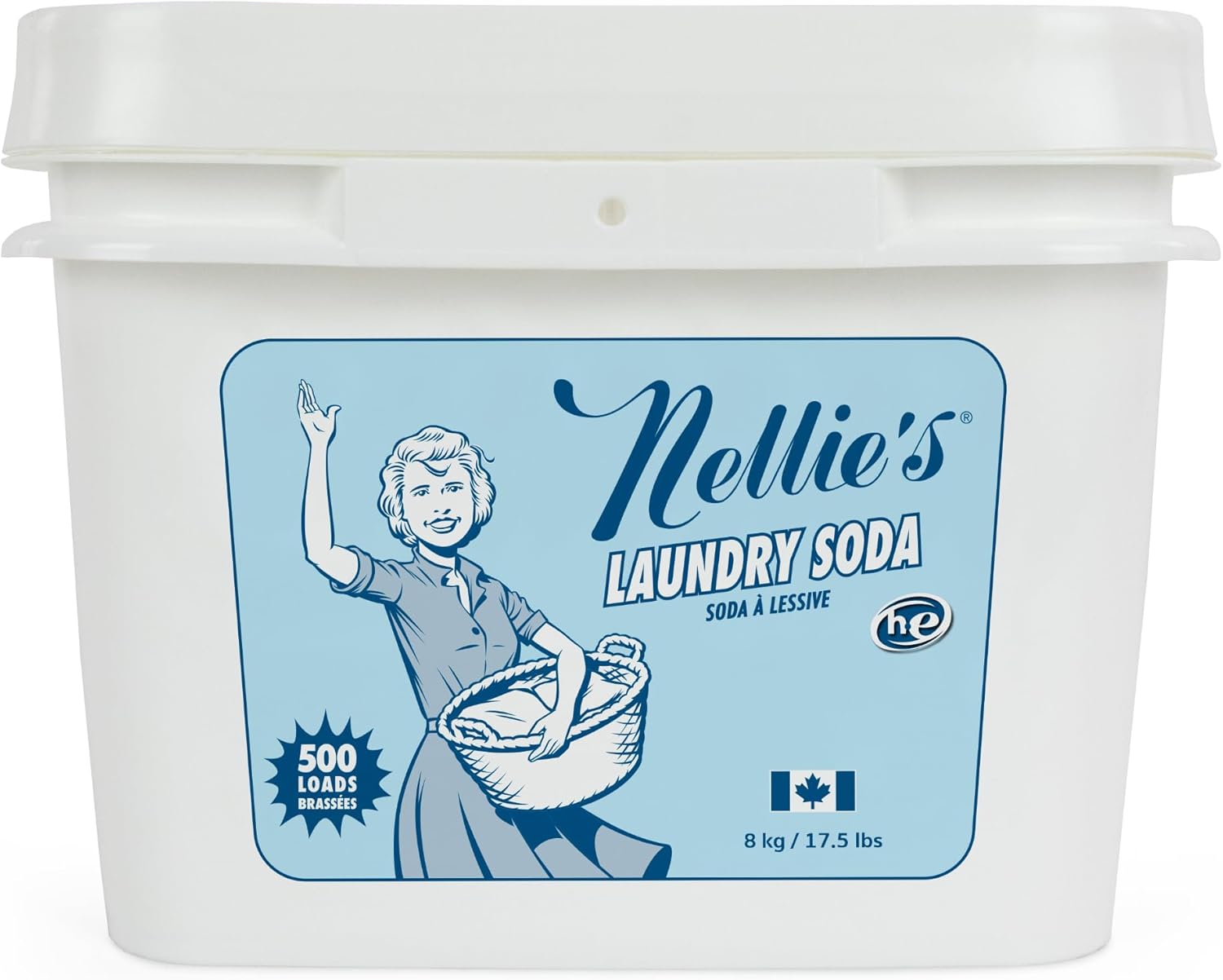 Nellie's Laundry Soda Concentrated Powder Detergent for 500 Loads