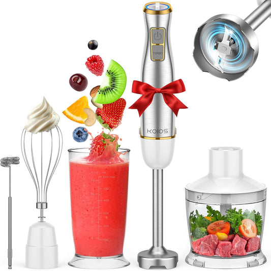 KOIOS 5-in-1 Hand Blender - 12-Speed Power!