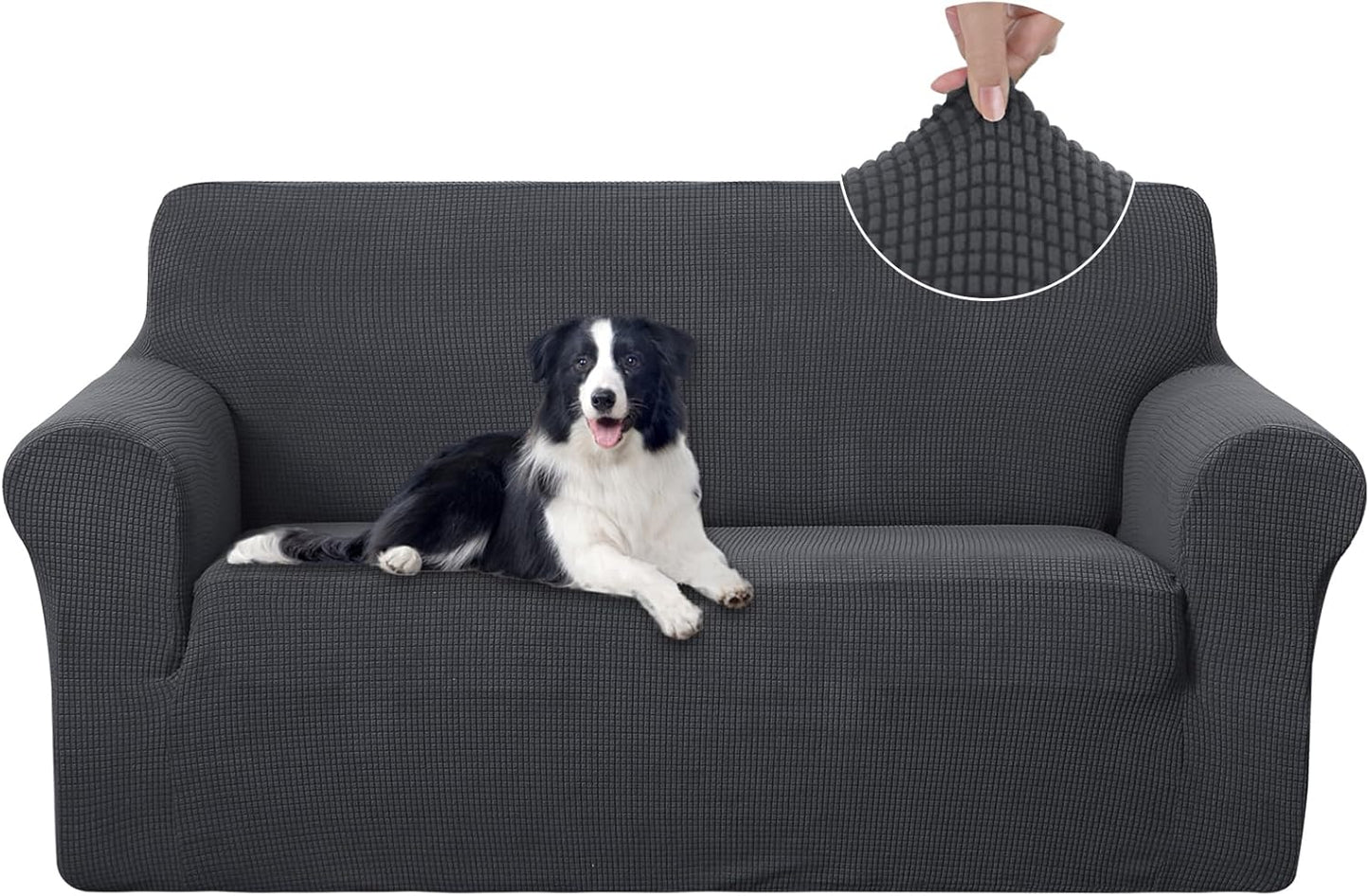 U-NICE HOME Oversized Stretch Loveseat Couch Cover for Pets