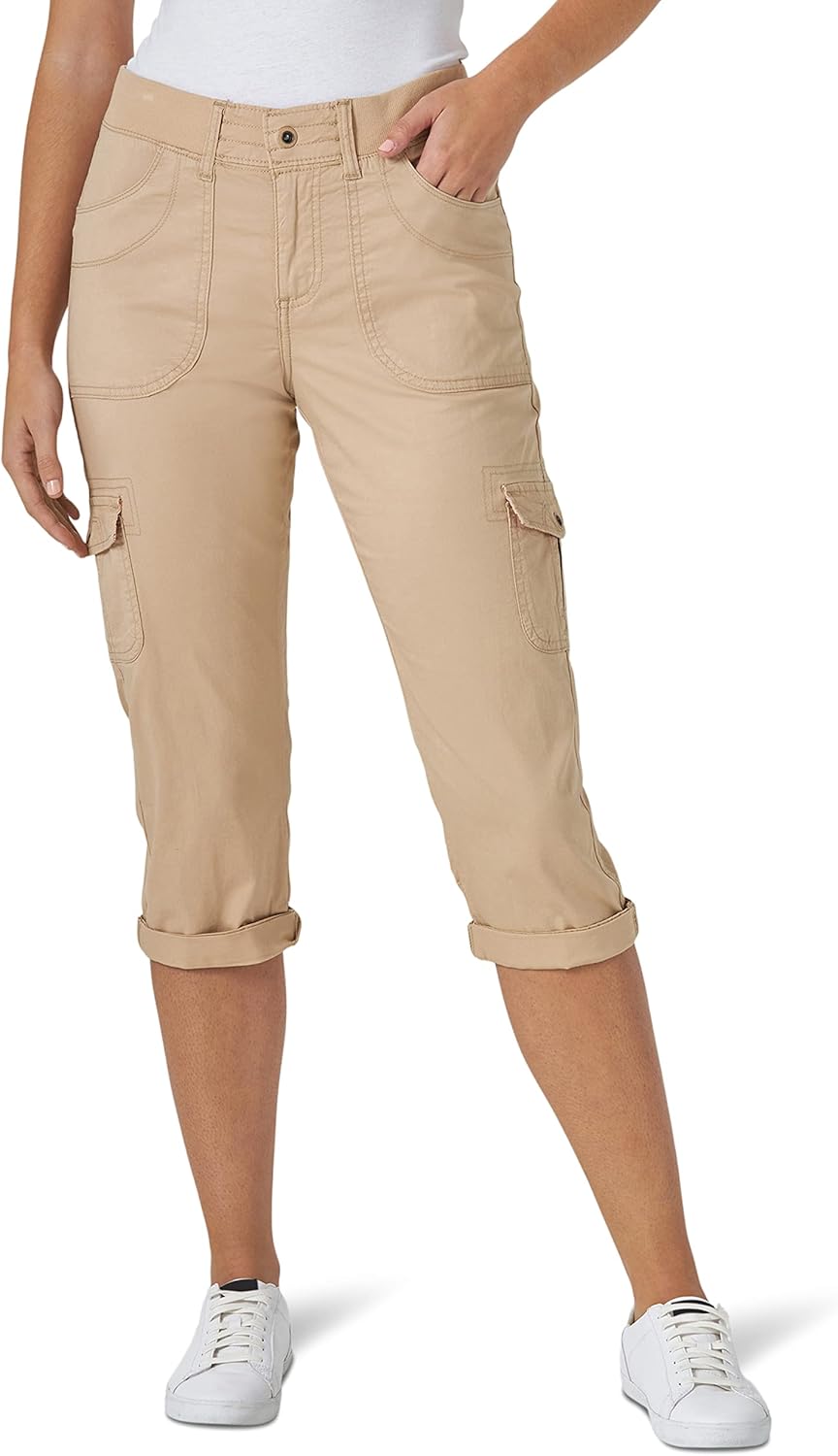 Lee Women's Relaxed Fit Cargo Capri Pants for Everyday Comfort