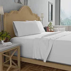 Purity Home 300 Thread Count Organic Cotton Percale Sheet Set