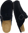 CUSHIONAIRE Canoe Genuine Suede Clogs for Women (Style 2BX9)