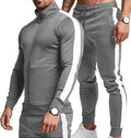 Men's Full Zip Active Tracksuit Set - Slim Fit 2-Piece Jogging Suit