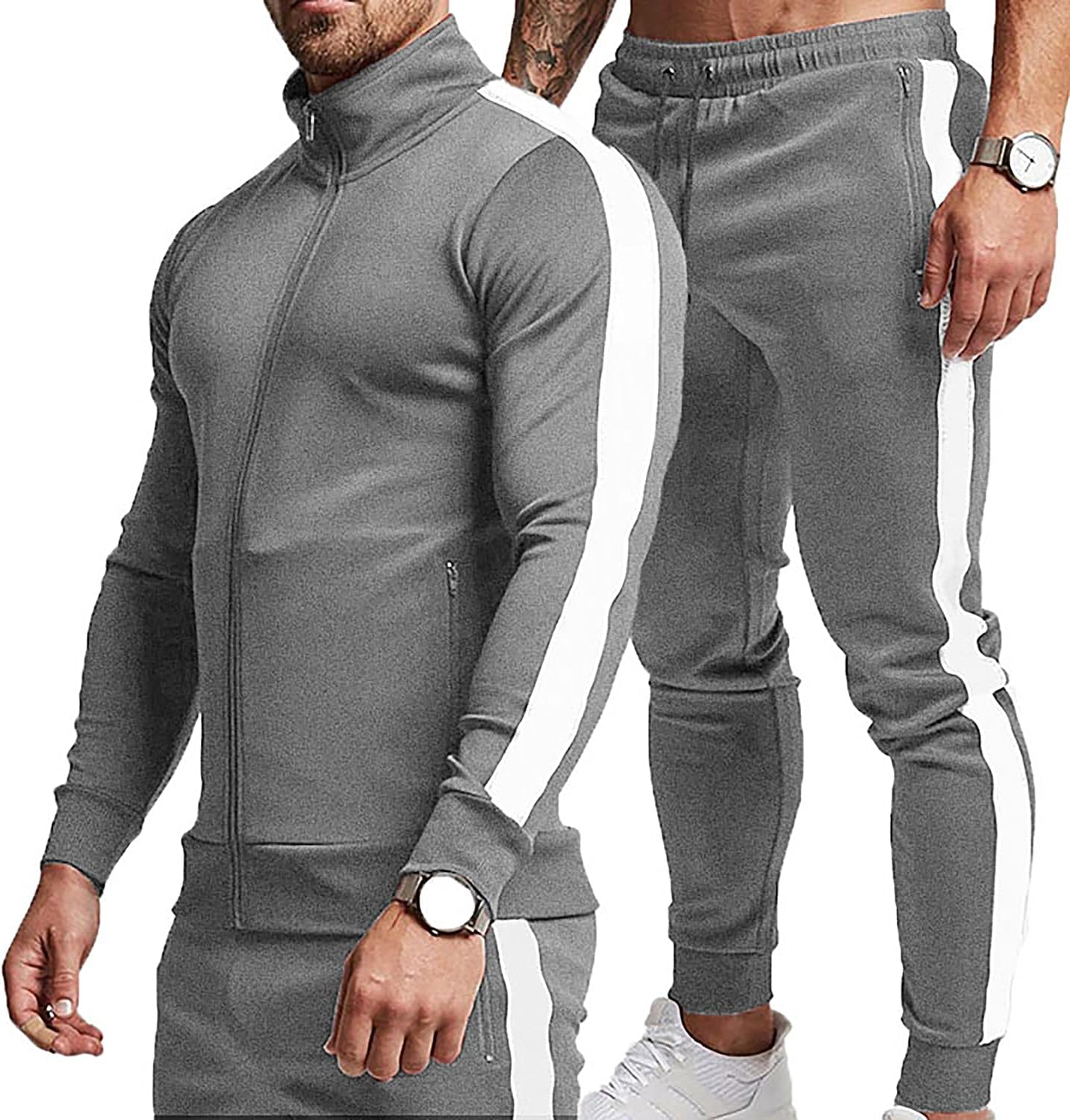 TEZO Men's Casual Active Tracksuits for Sports and Jogging