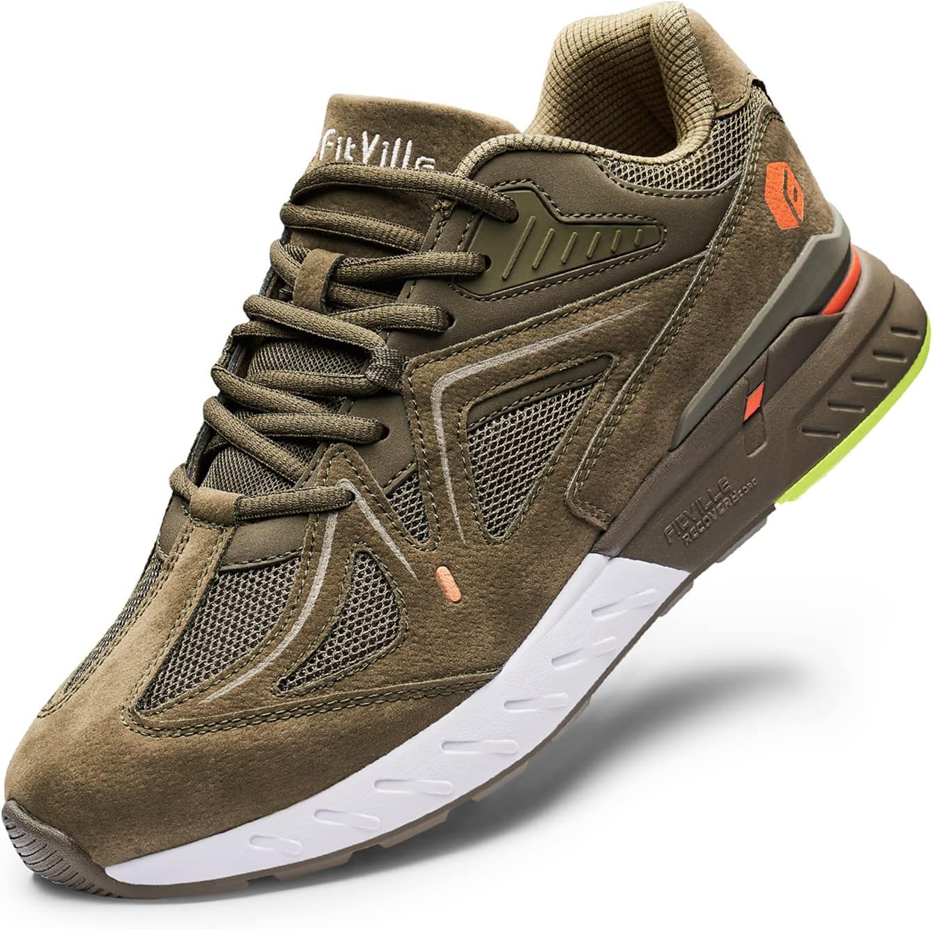 FitVille Extra Wide Walking Shoes for Men - Comfort & Support