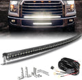 BraveWAY 50in Curved LED Light Bar - Wide Spot Flood Combo Beam