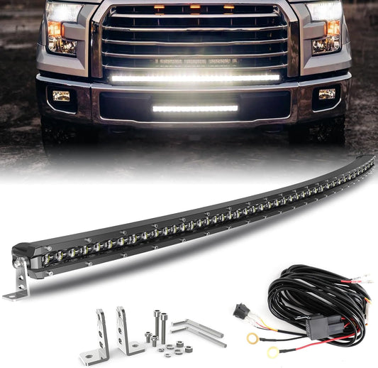 BraveWAY 50 Inch Curved LED Light Bar for Offroad Vehicles