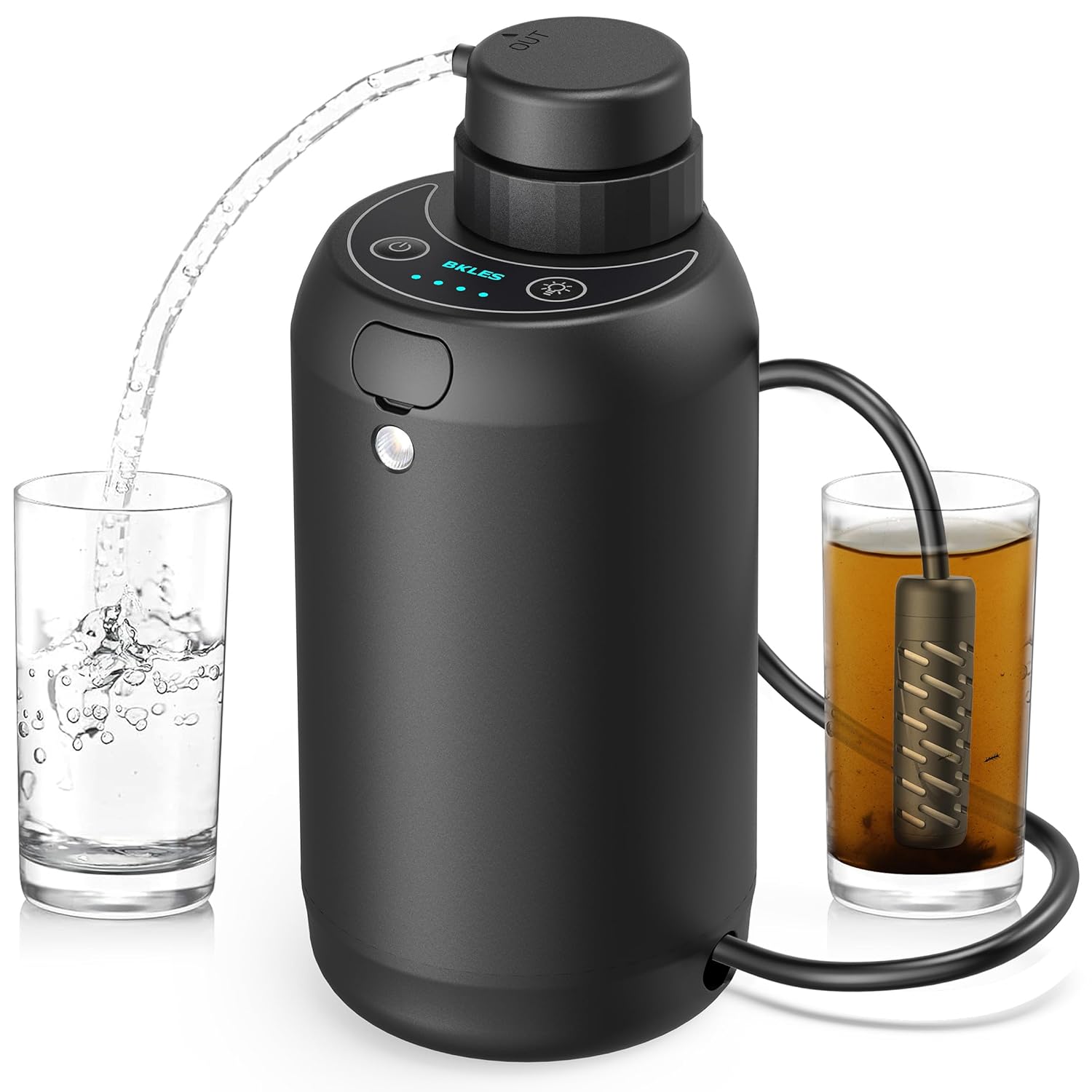 Ultra-Filtration 5-Stage Water Purifier - Portable & Illuminated for Outdoor Adventures