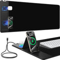 Mouse Pad XXL Desk Mat with Wireless Charging - Large Gaming Deskpad