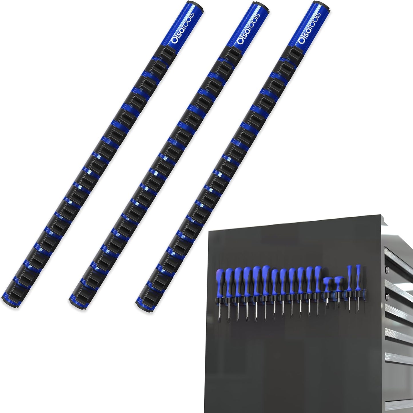 Olsa Tools Magnetic Screwdriver Organizer Kit for 48 Tools