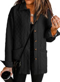 Quilted Button-Front Jacket for Women - Lightweight Fall Shacket