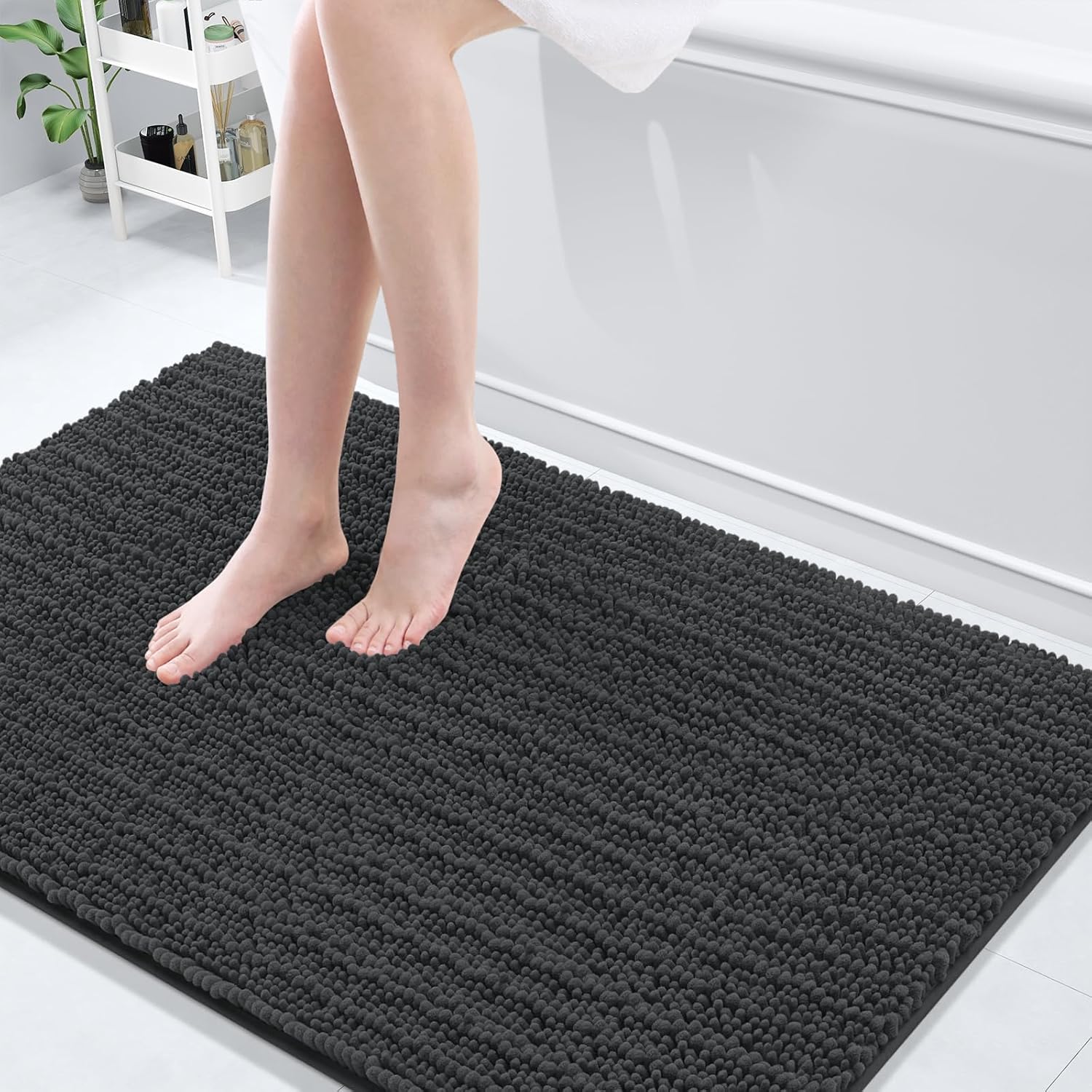 Arotive Luxury Chenille Bathroom Rug Mat for Comfort and Style