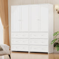 VOWNER Armoire Wardrobe Closet with Mirror - Large Capacity Storage