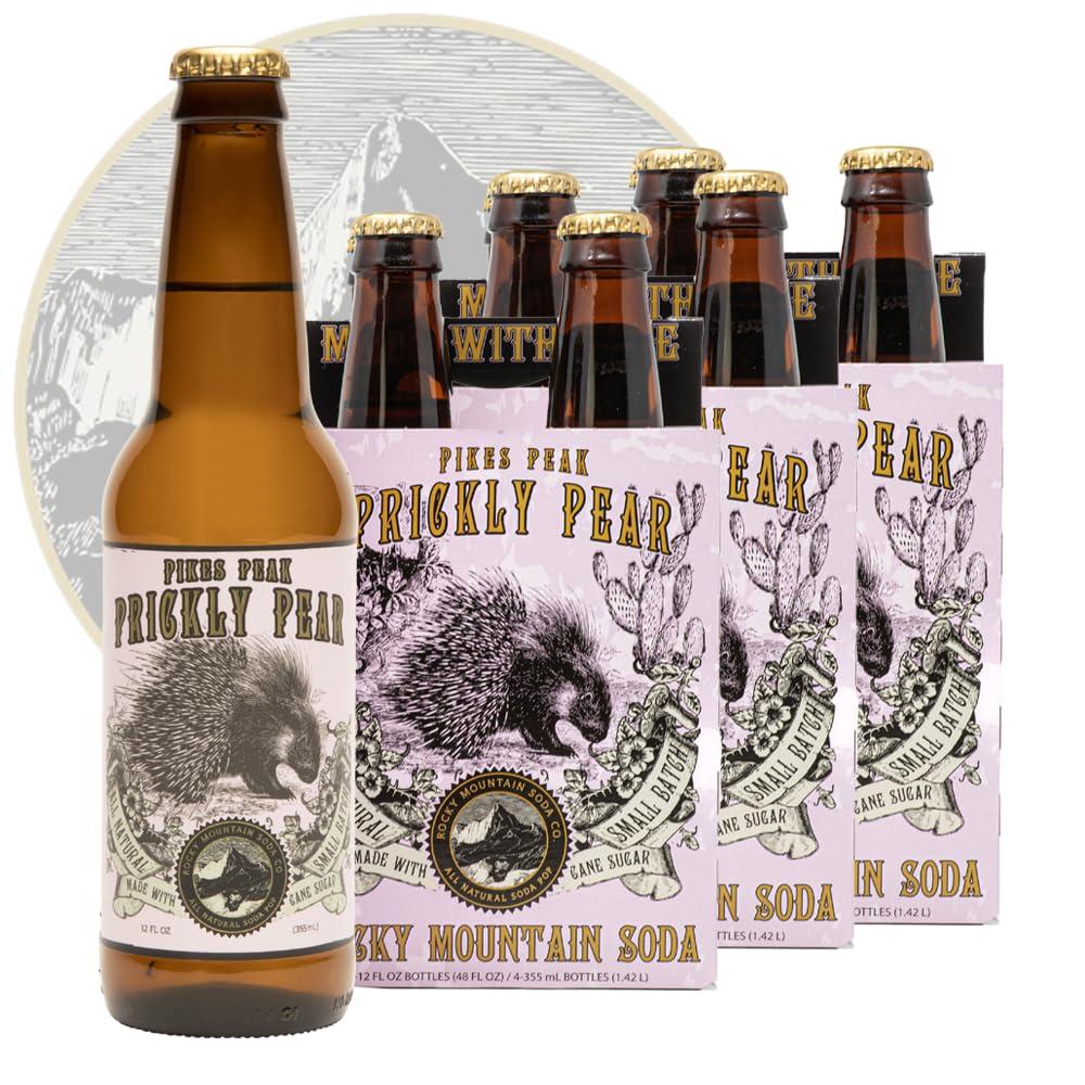 Rocky Mountain Soda Prickly Pear Craft Soda Pop 12Pack 12 Fl Oz