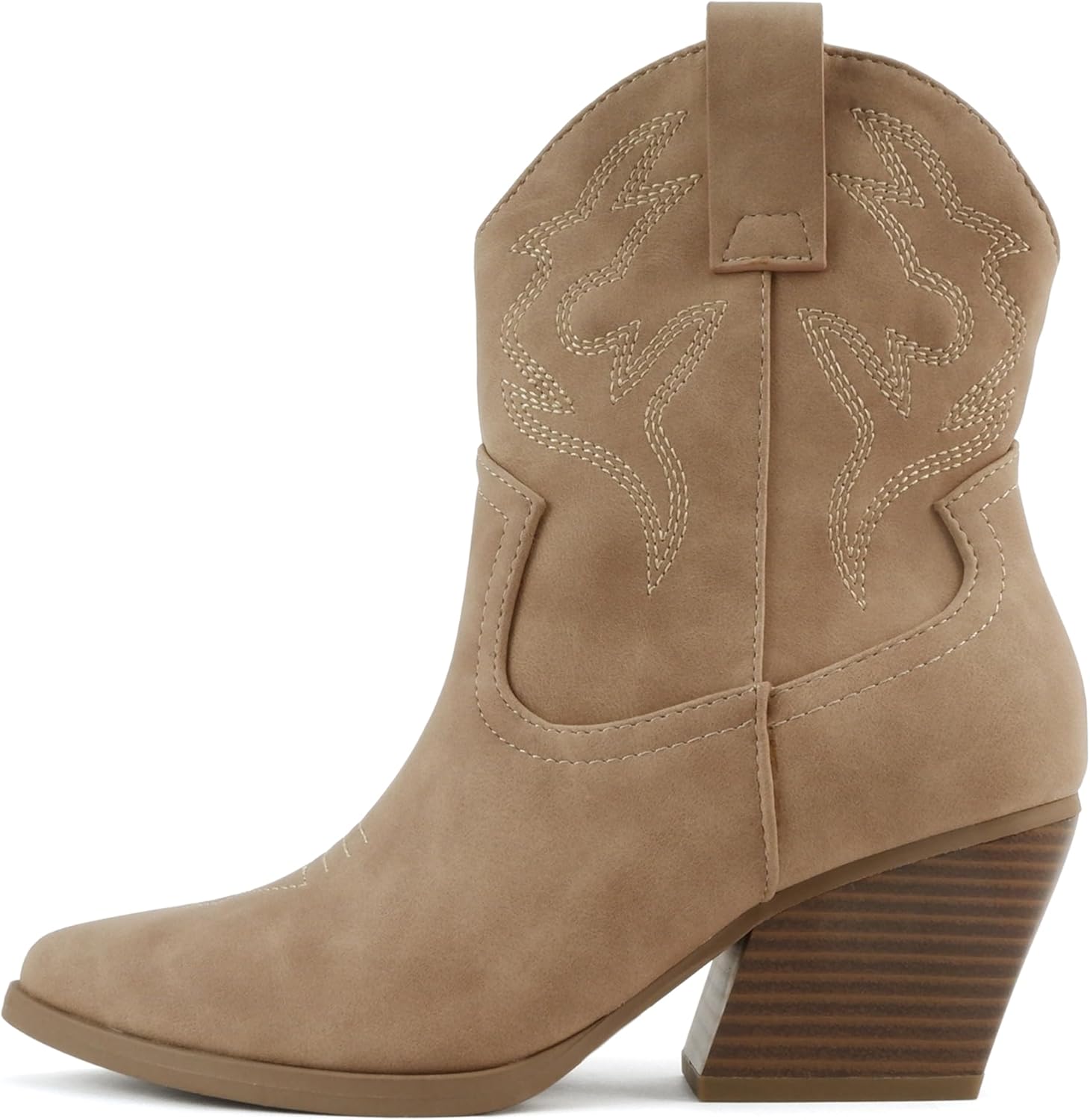 Soda BLAZING Women Western Bootie Pointe Toe Low Heel Style