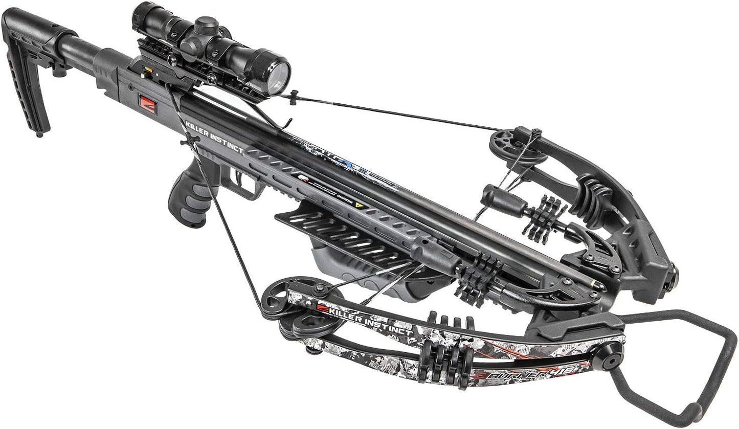 Killer Instinct Burner 415 FPS Crossbow Package for Precision Hunting