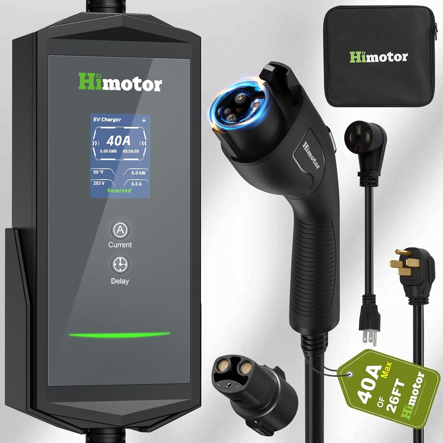 Fast Charging HIMOTOR EV Charger: Portable, Universal Compatibility