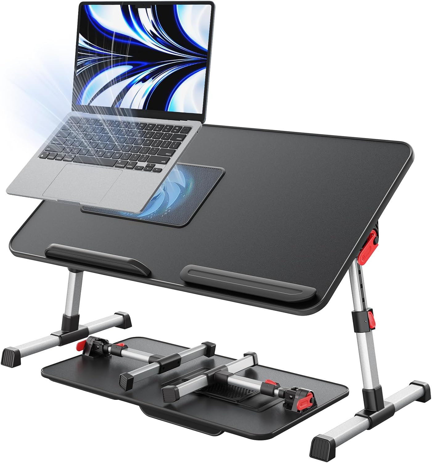 SAIJI Adjustable Laptop Desk with Cooling Fan
