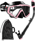 Aegend Snorkeling Gear for Adults - Panoramic Dry Snorkel Set