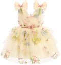 Toddler Girls Butterfly Birthday Dress in Blush Pink - Ruffle Tutu