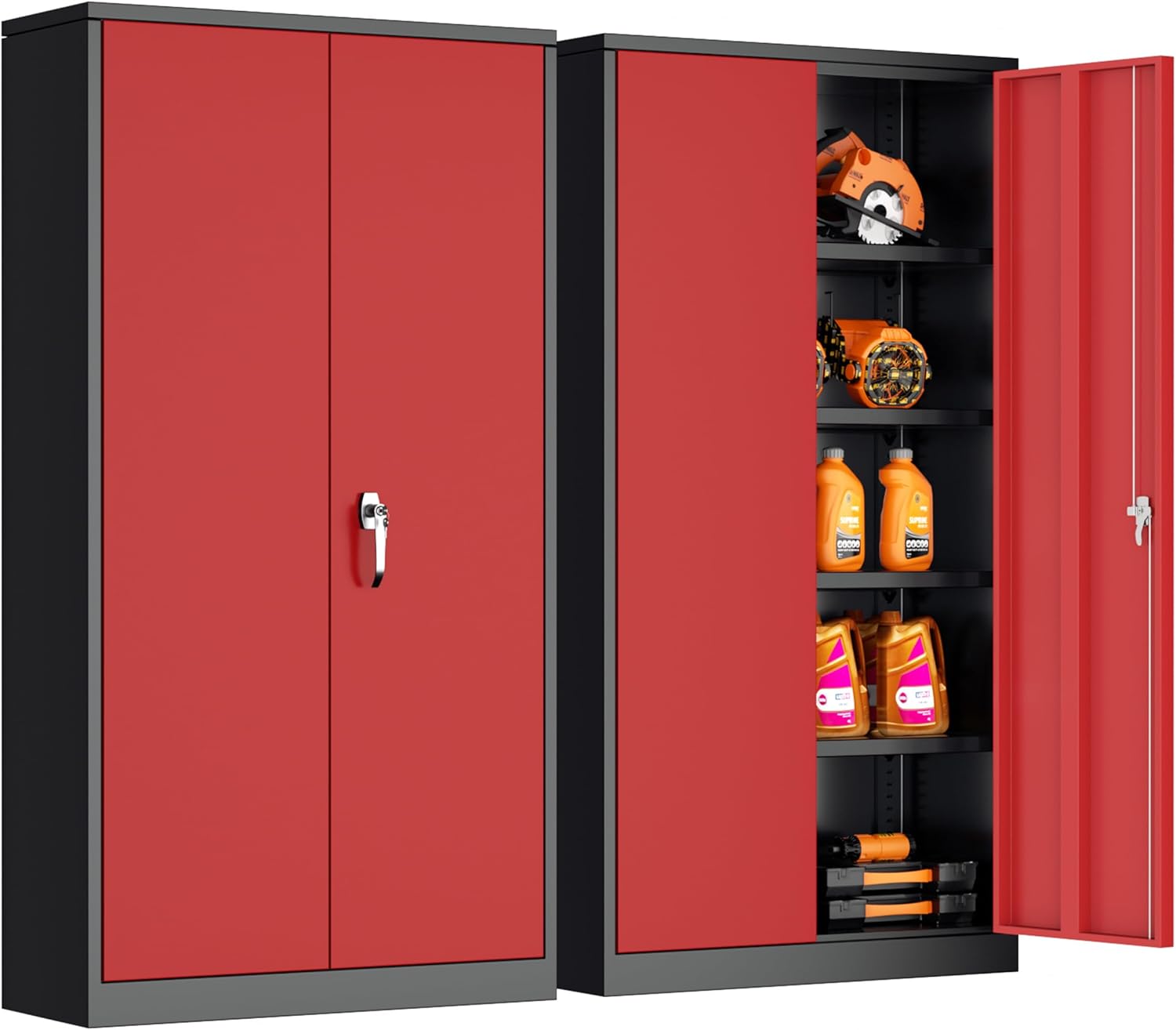 INTERGREAT Metal Storage Cabinet: Secure and Spacious Design