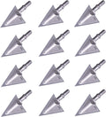 Archery Broadheads 100/125 Grain Fixed Blades Stainless Steel