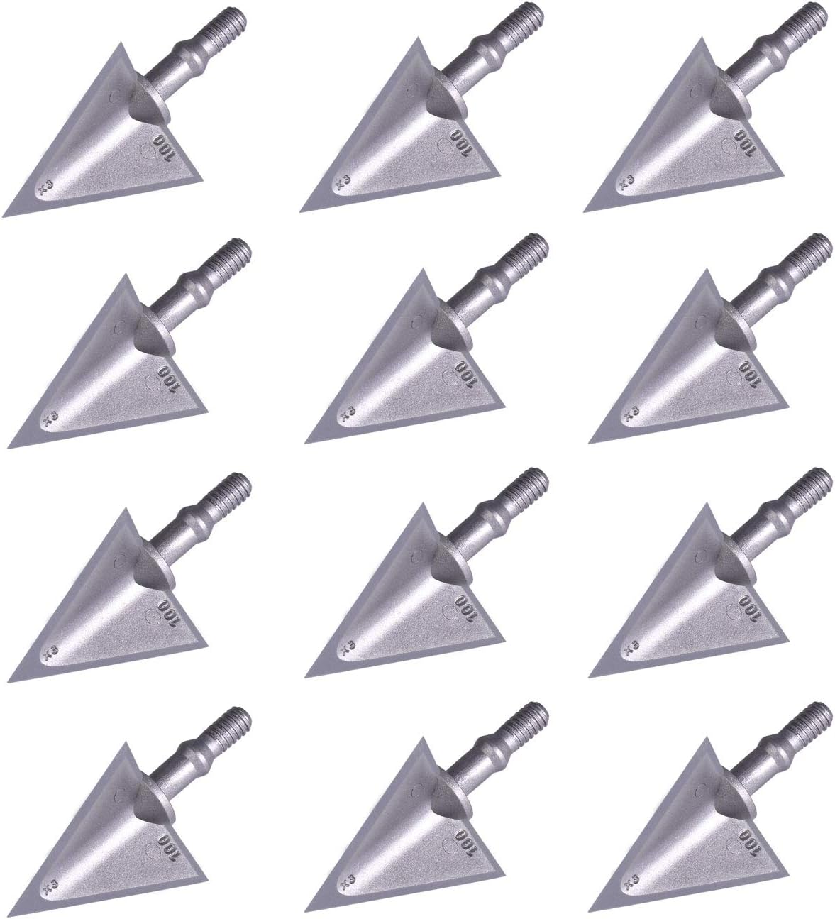 Archery Broadheads 100/125 Grain Fixed Blades for Hunting