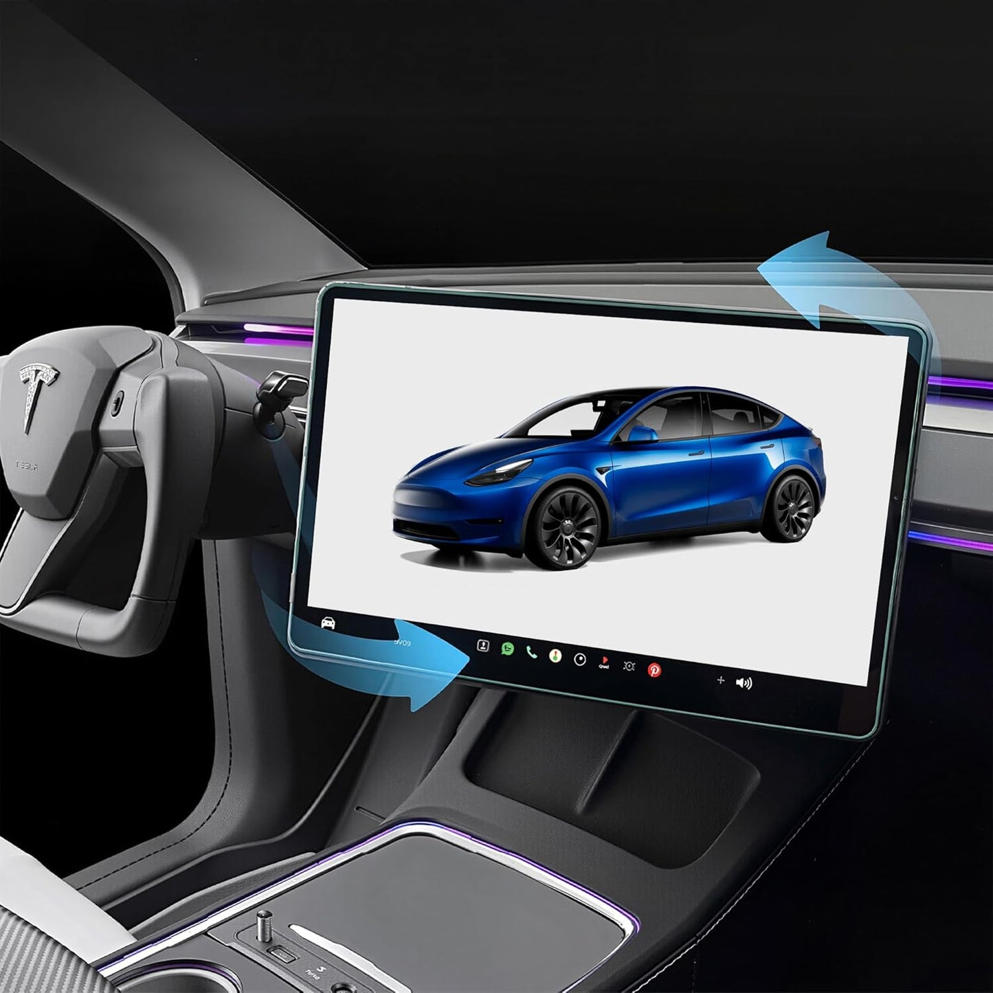 Screen Swivel Mount for Tesla Model Y & Model 3 2020-2024