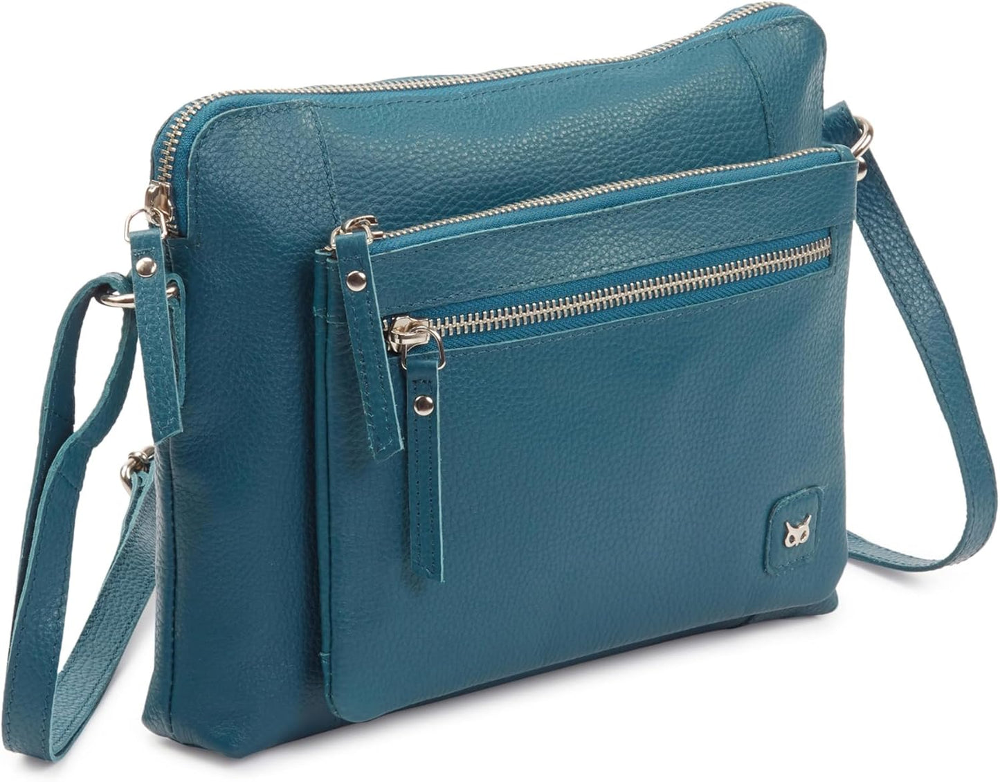 Small Soft Pebbled Real Leather Crossbody Handbag for All Occasions