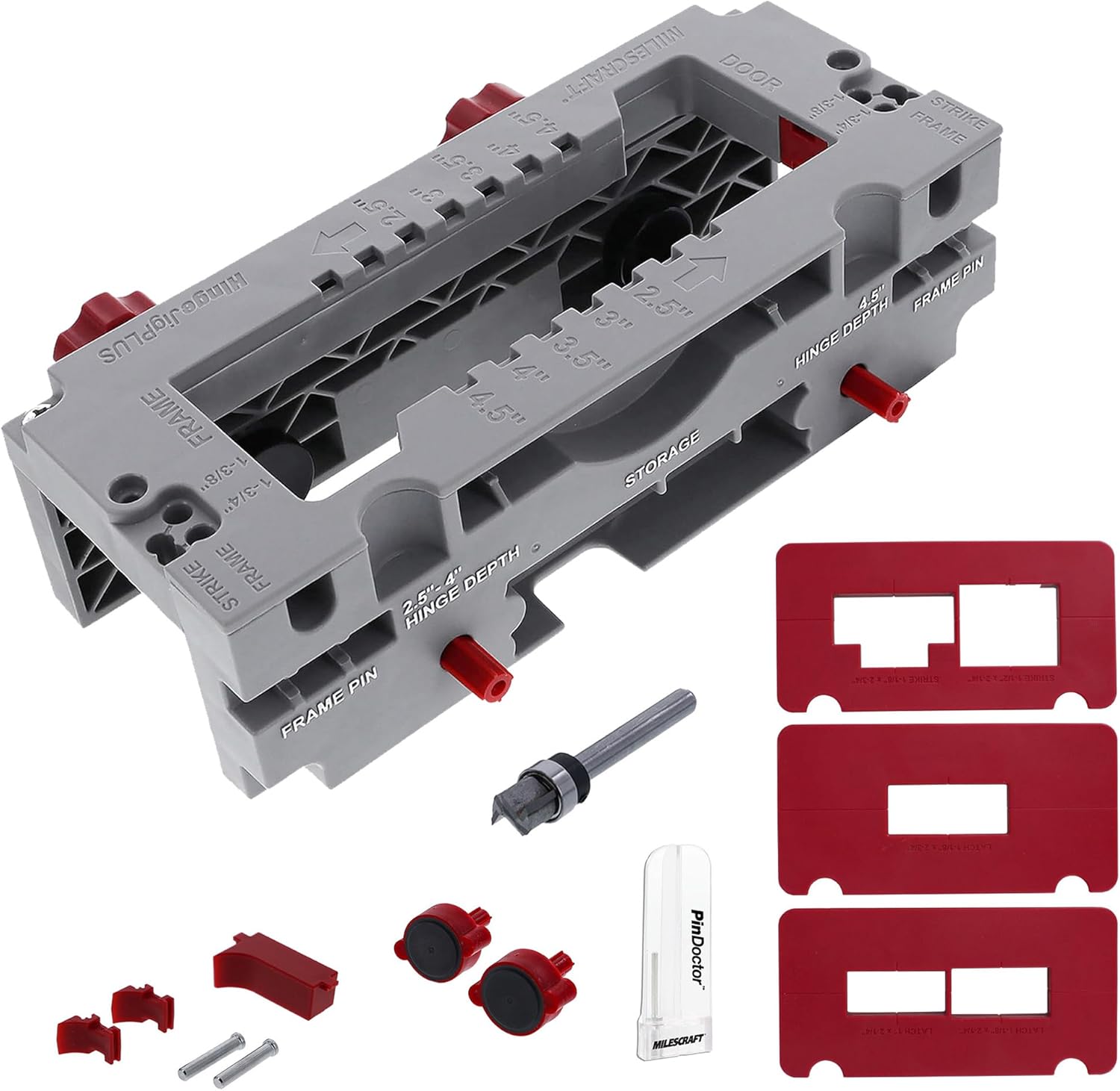 Milescraft Hinge Jig PLUS: Complete Door Hinge Installation Kit