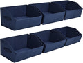 Clothes Organizers and Storage Fabric Bins - 6 Pack Navy Blue
