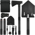 iunio Camping Shovel Folding Multitool Spade - Compact Survival Shovel