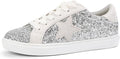 Party Women's Fashion Star Sneaker Lace Up Low Top - Cushioned Walk