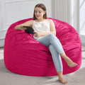 3FT Bean Bag Chair for Adults - Memory Foam Velvet Comfort