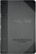 Personalized KJV Giant Print Bible Two-Tone Faux Leather - Custom Name